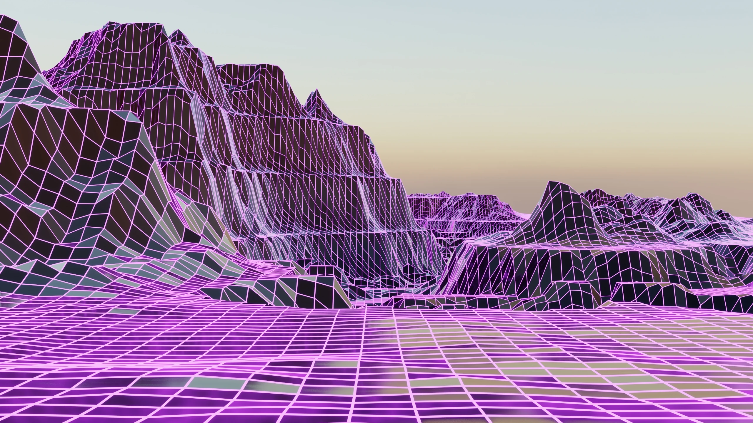Canyon without volumetric fog and sun