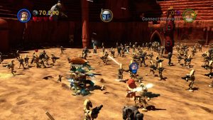 Lego Star Wars Fight with droids
