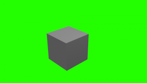 Blender Cube Greenscreen