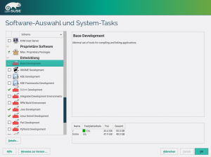 openSUSE Installation Software