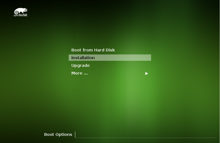 openSUSe Installation Bootloader
