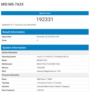 Geekbench v4 Browser