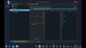 KDE Einstellungsmenü für Controller ohne angeschlossenem Hori Onyx+ PS4 Controller